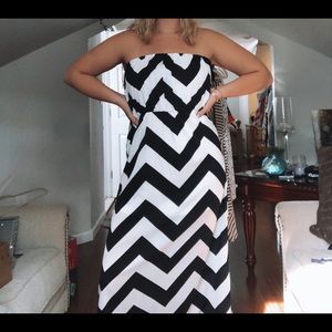 Chevron Maxi Dress